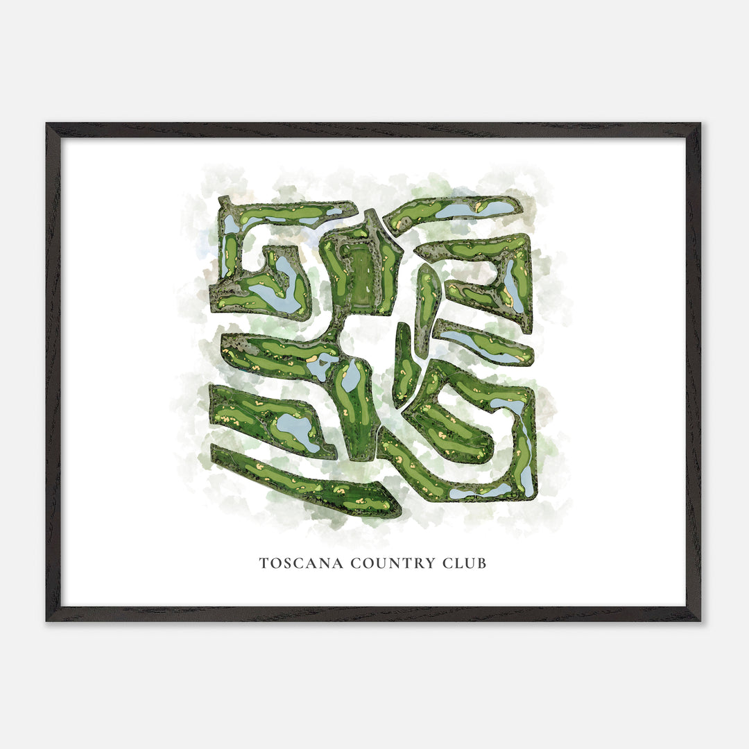 Print of Toscana Country Club Classic Map