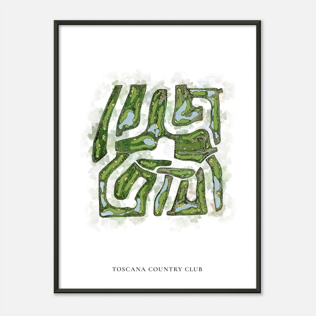 Print of Toscana Country Club Classic Map
