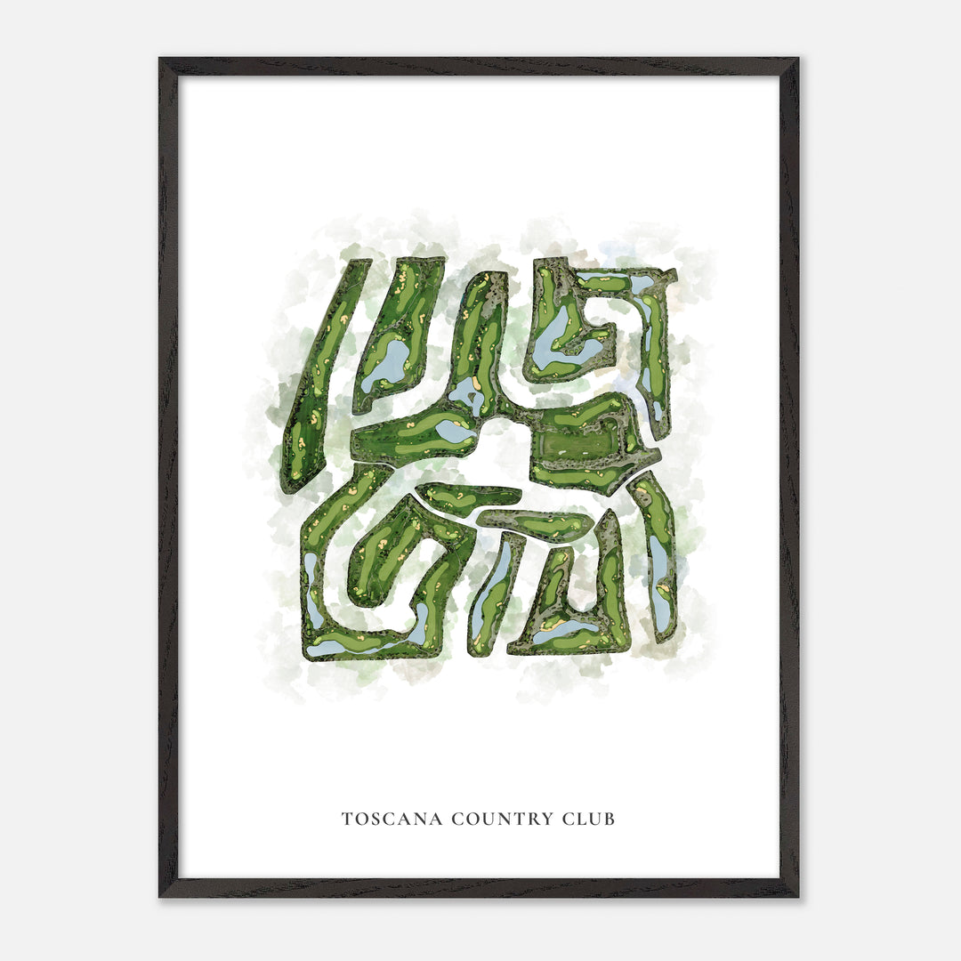 Print of Toscana Country Club Classic Map