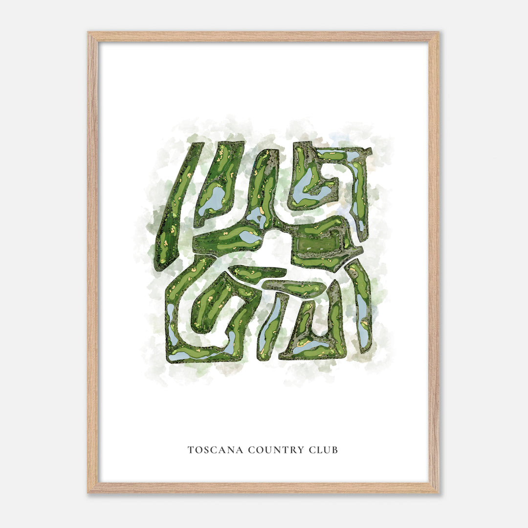 Print of Toscana Country Club Classic Map