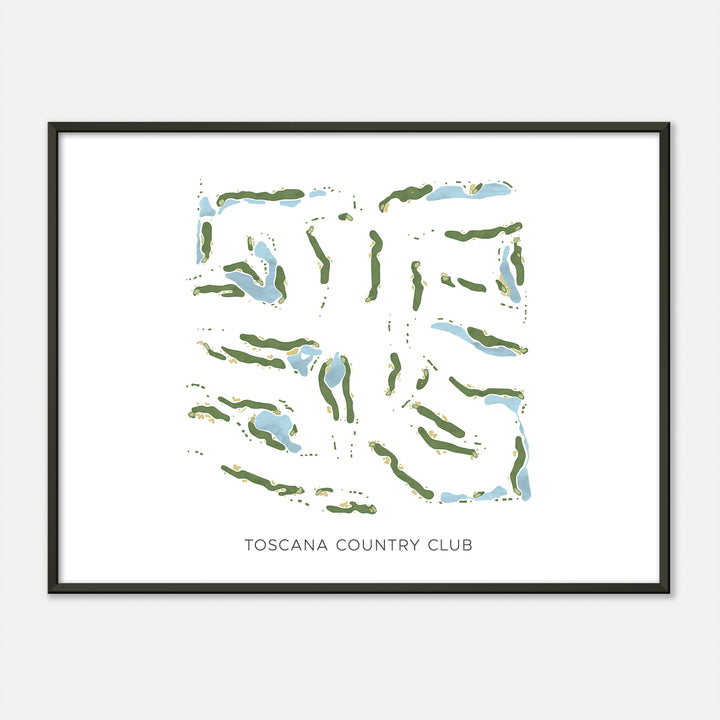 Print of Toscana Country Club Modern Map