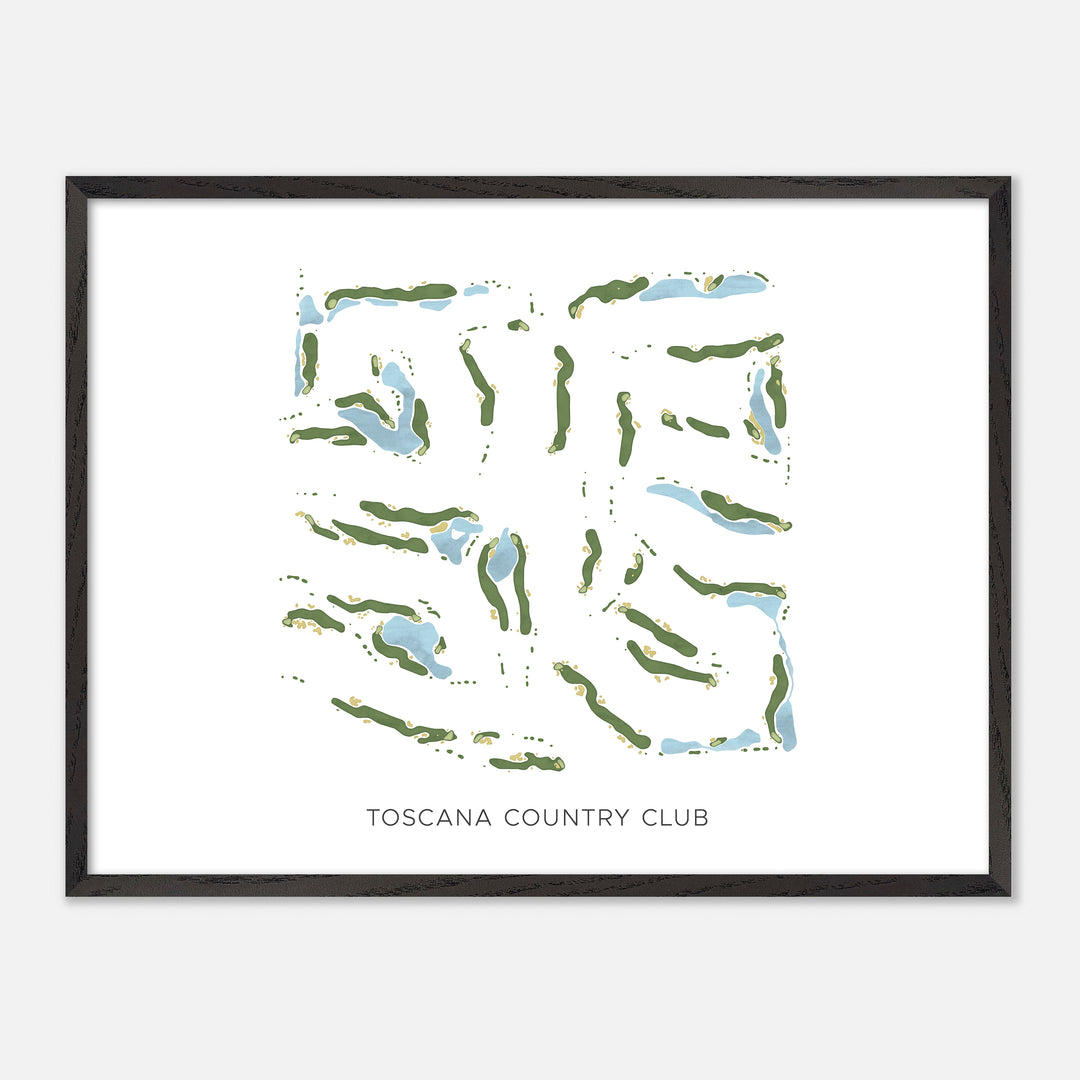 Print of Toscana Country Club Modern Map