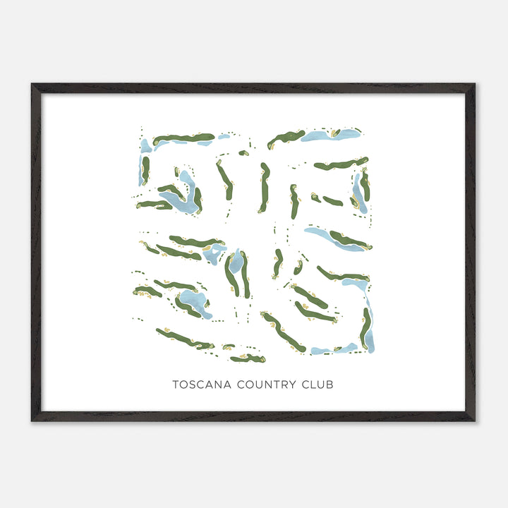 Print of Toscana Country Club Modern Map
