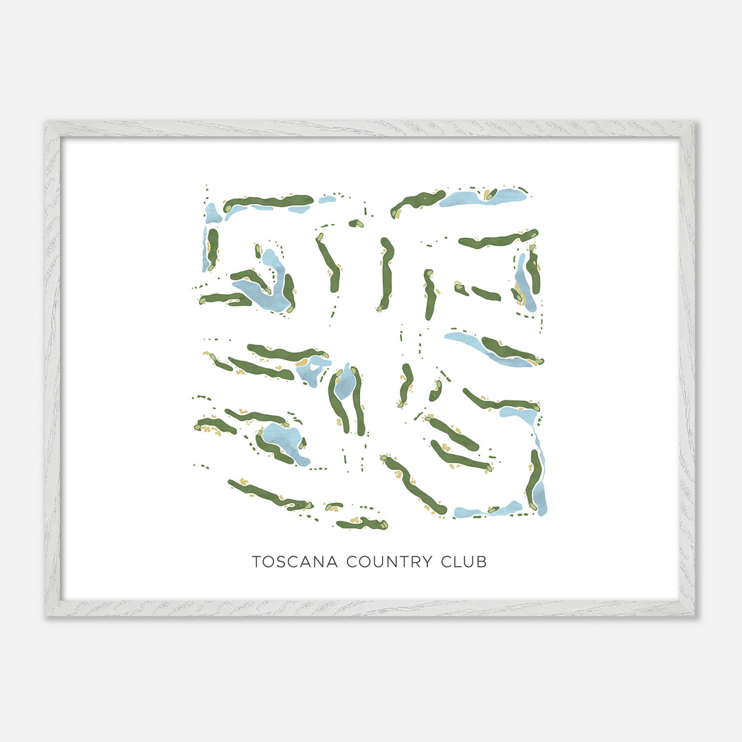 Print of Toscana Country Club Modern Map