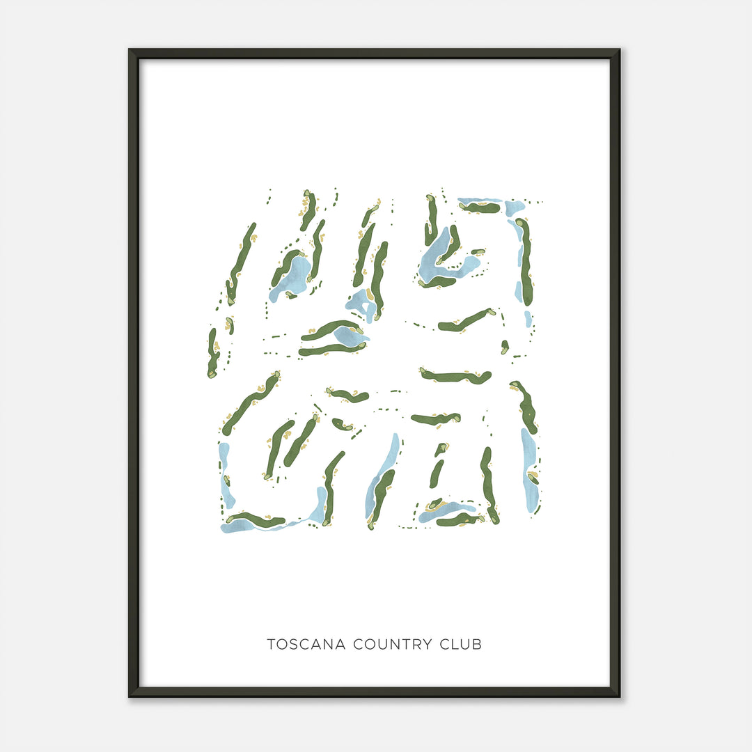 Print of Toscana Country Club Modern Map