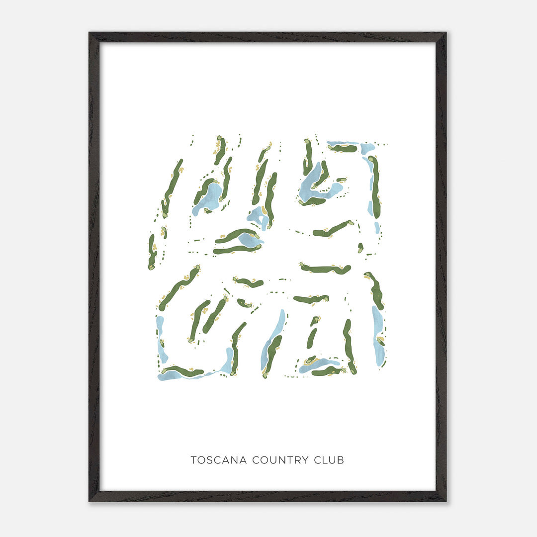 Print of Toscana Country Club Modern Map
