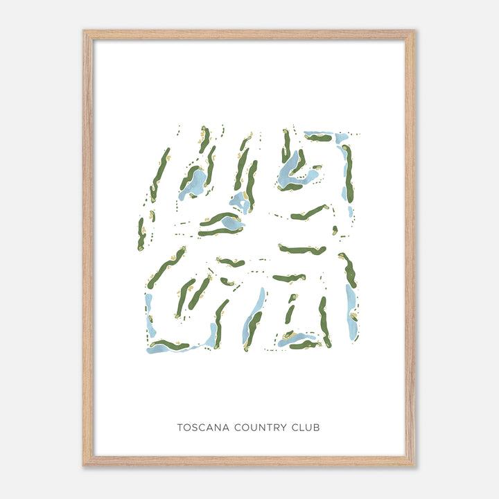 Print of Toscana Country Club Modern Map