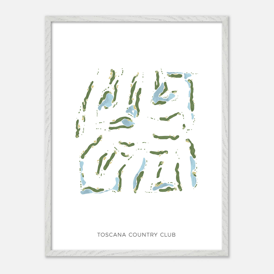 Print of Toscana Country Club Modern Map