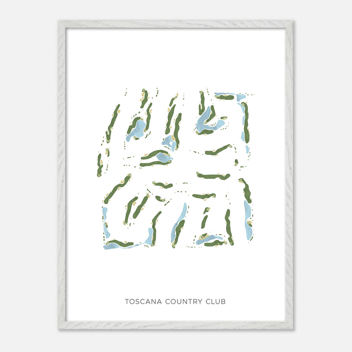Print of Toscana Country Club Modern Map