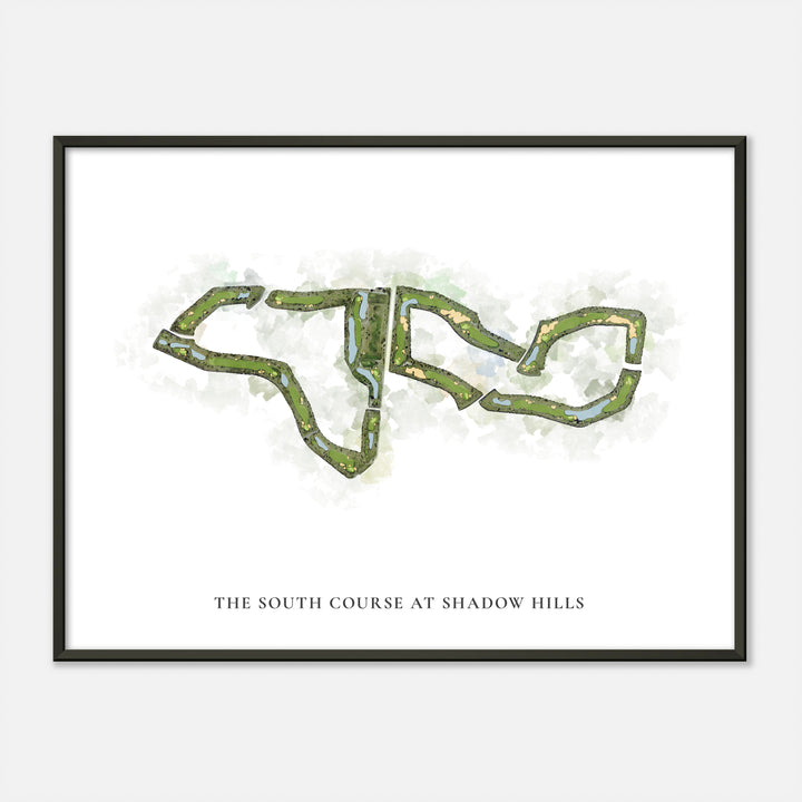 Print of The South Course At Shadow Hills Classic Map