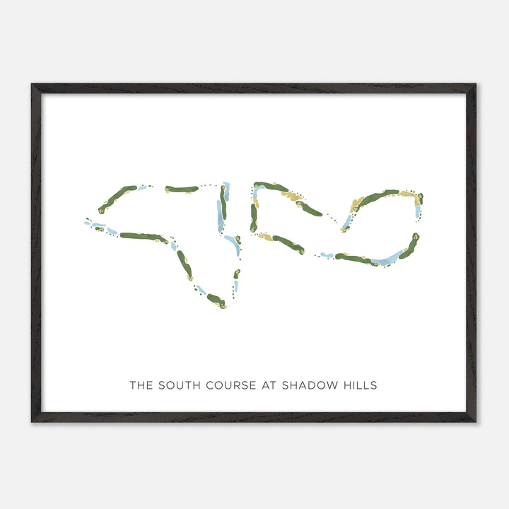 Print of The South Course At Shadow Hills Modern Map