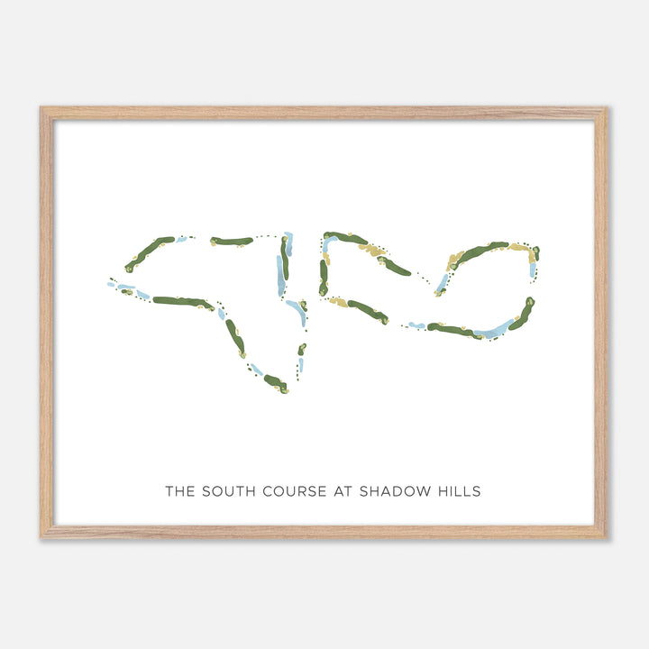 Print of The South Course At Shadow Hills Modern Map