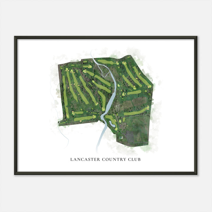 Print of Lancaster Country Club Classic Map