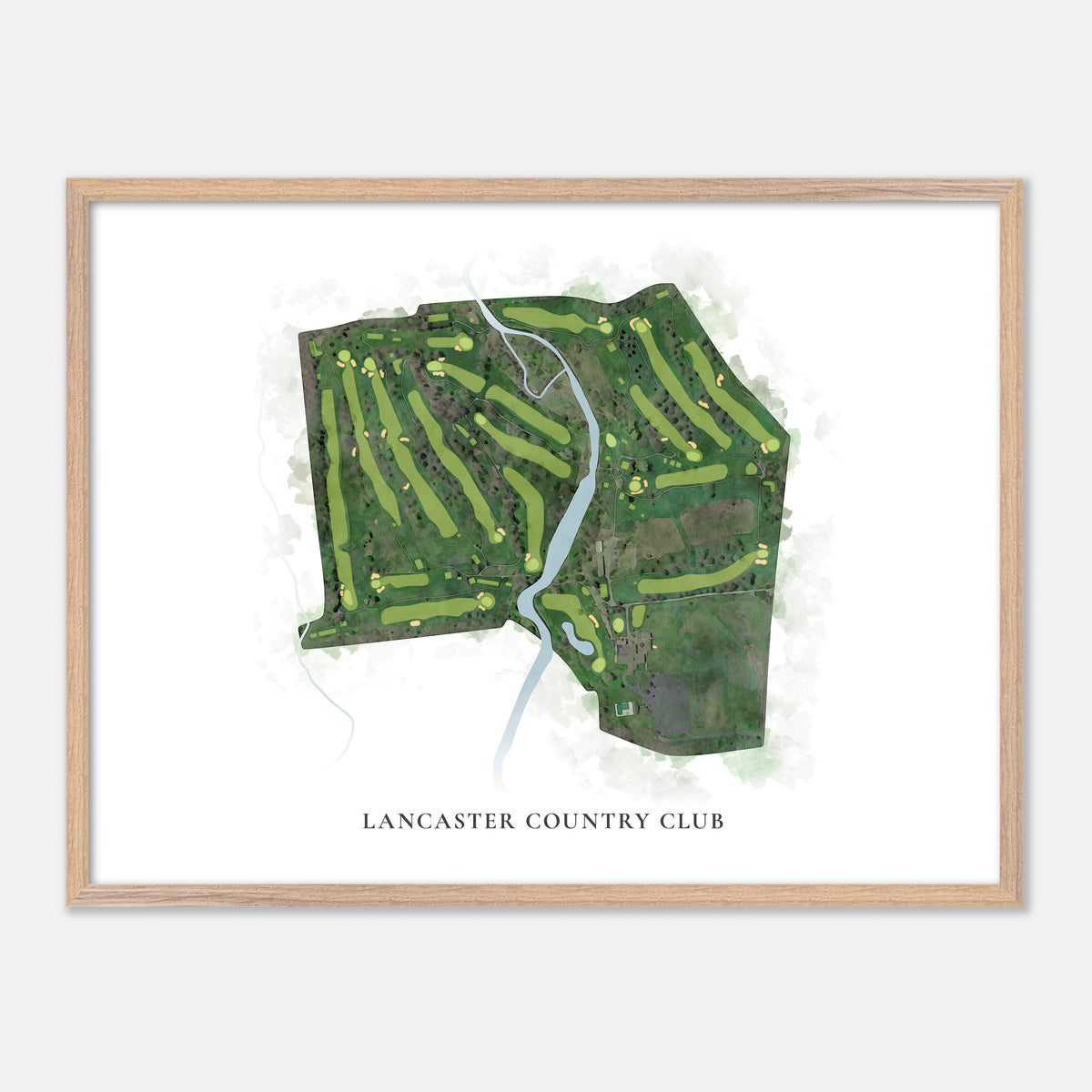 Print of Lancaster Country Club Classic Map