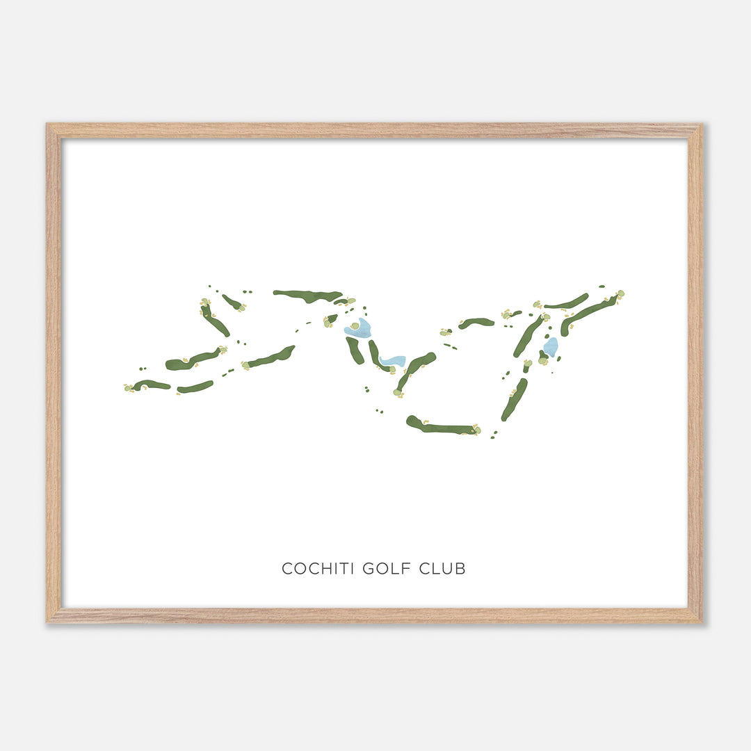 Print of Cochiti Golf Club Modern Map