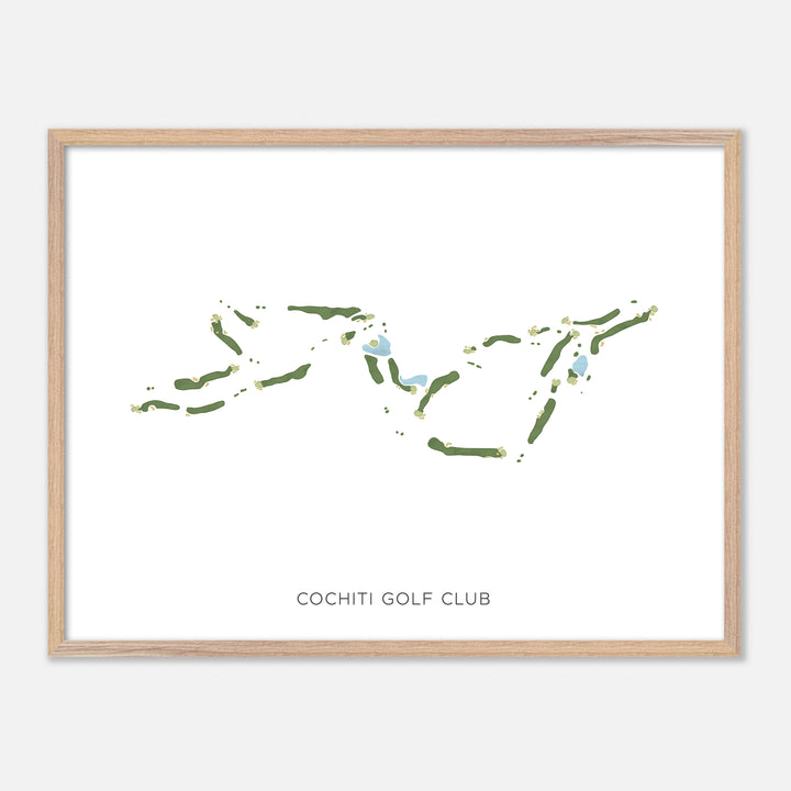 Print of Cochiti Golf Club Modern Map