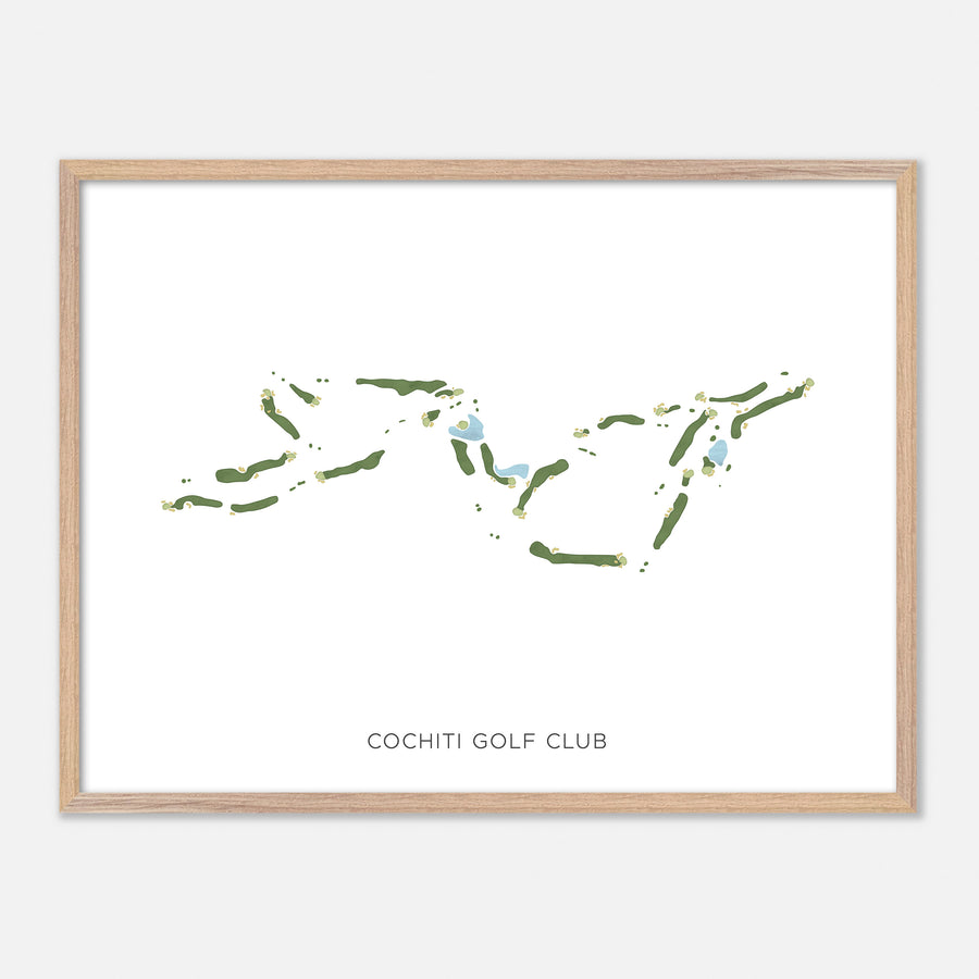 Print of Cochiti Golf Club Modern Map