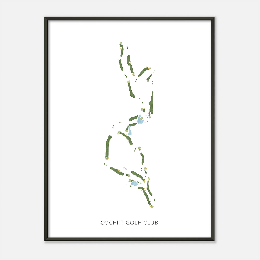 Print of Cochiti Golf Club Modern Map