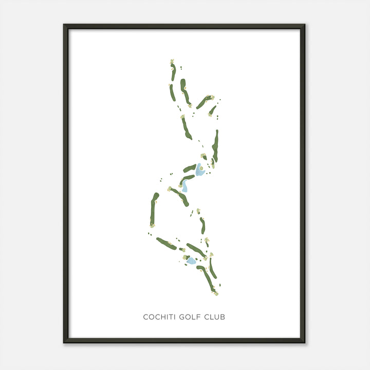 Print of Cochiti Golf Club Modern Map