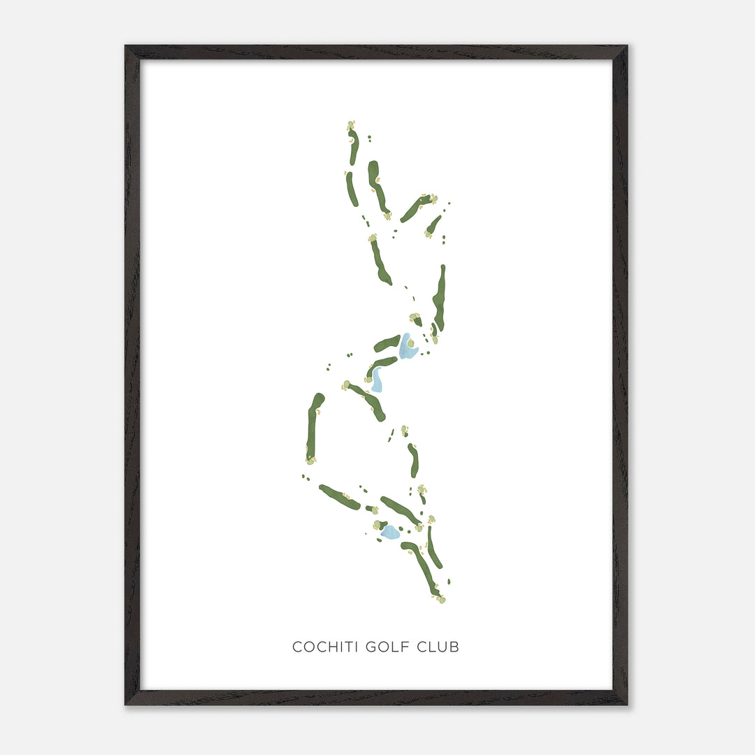 Print of Cochiti Golf Club Modern Map