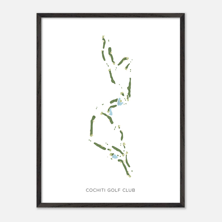Print of Cochiti Golf Club Modern Map