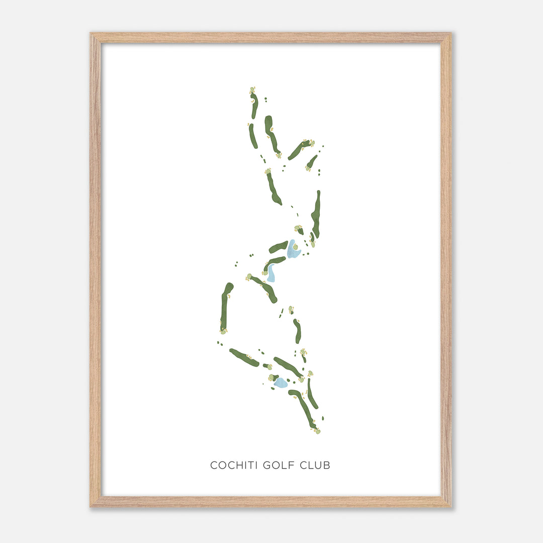 Print of Cochiti Golf Club Modern Map