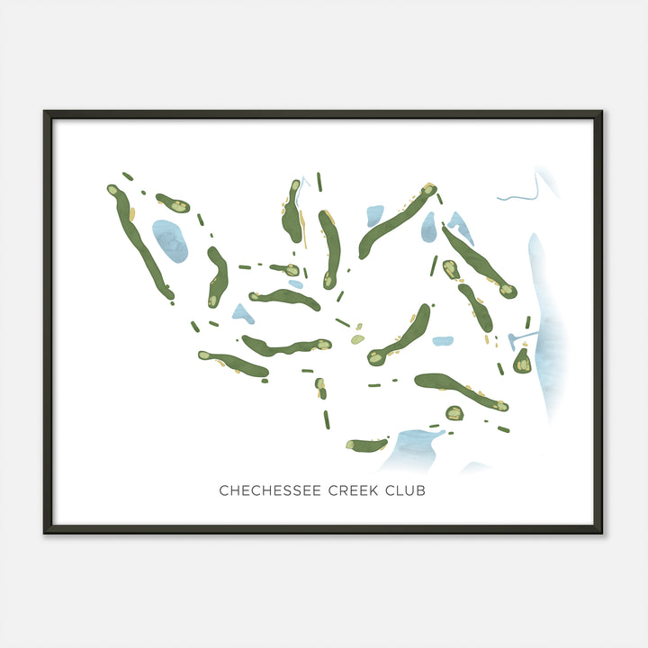 Print of Chechessee Creek Club Modern Map
