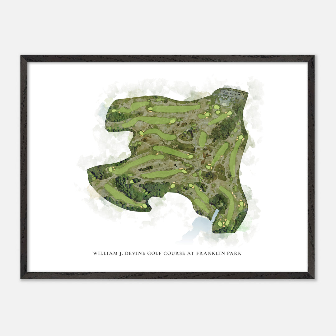 Print of William J. Devine Golf Course At Franklin Park Classic Map