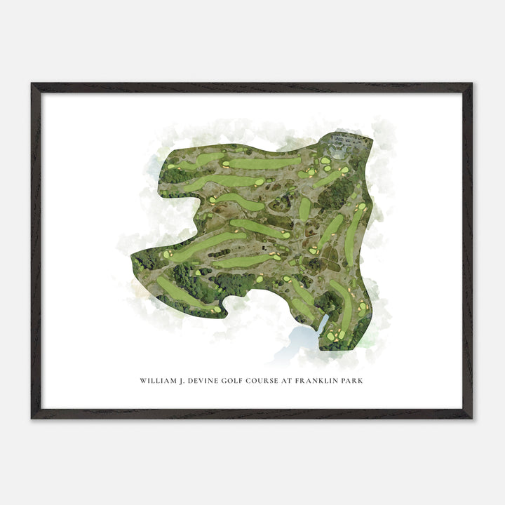 Print of William J. Devine Golf Course At Franklin Park Classic Map