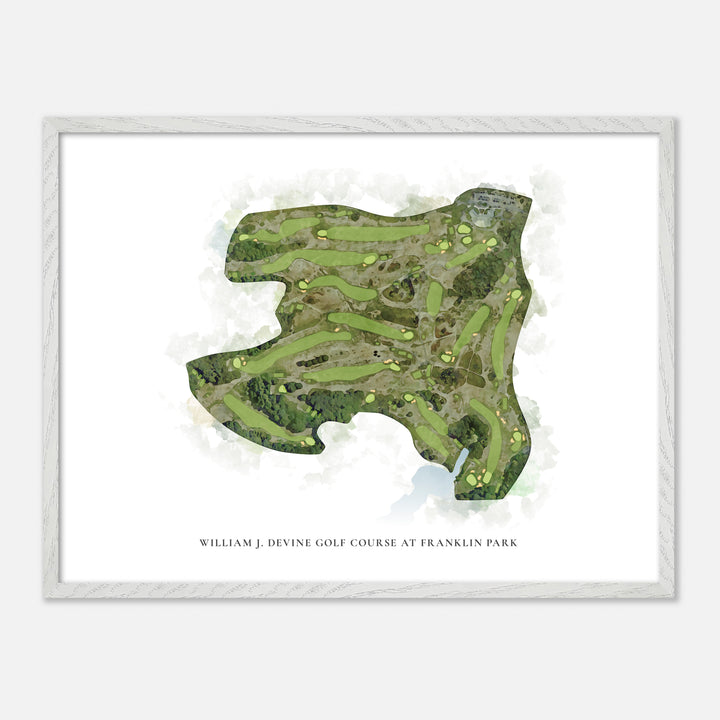 Print of William J. Devine Golf Course At Franklin Park Classic Map