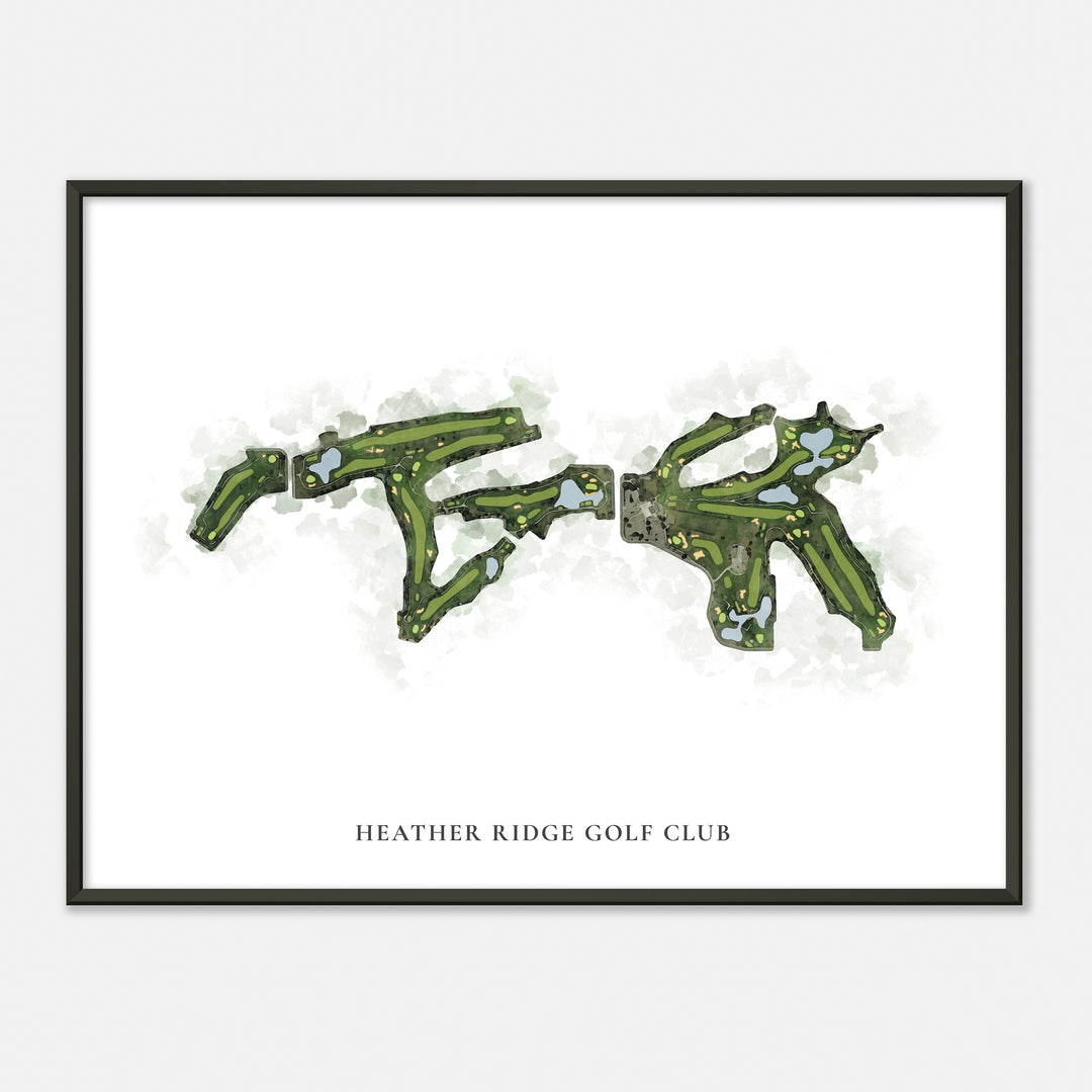 Print of Heather Ridge Golf Club Classic Map