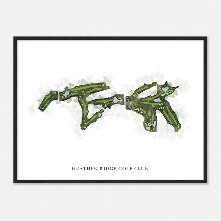 Print of Heather Ridge Golf Club Classic Map