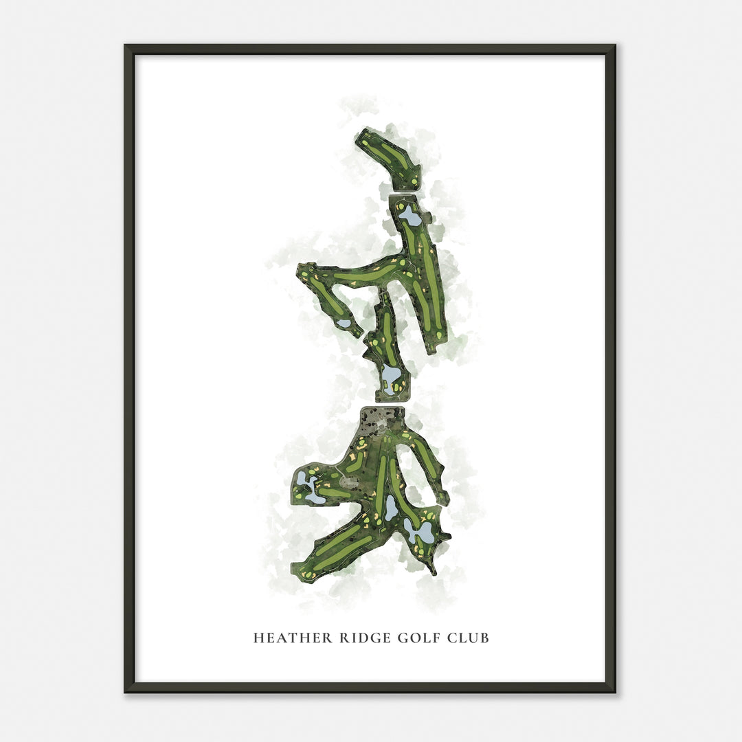 Print of Heather Ridge Golf Club Classic Map