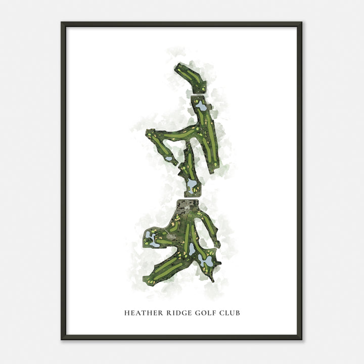 Print of Heather Ridge Golf Club Classic Map
