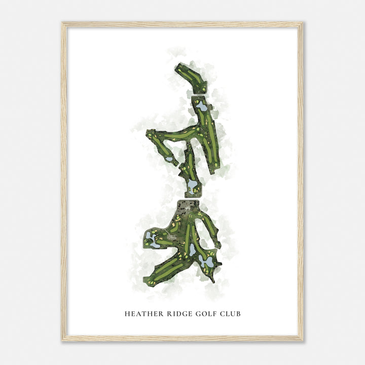 Print of Heather Ridge Golf Club Classic Map
