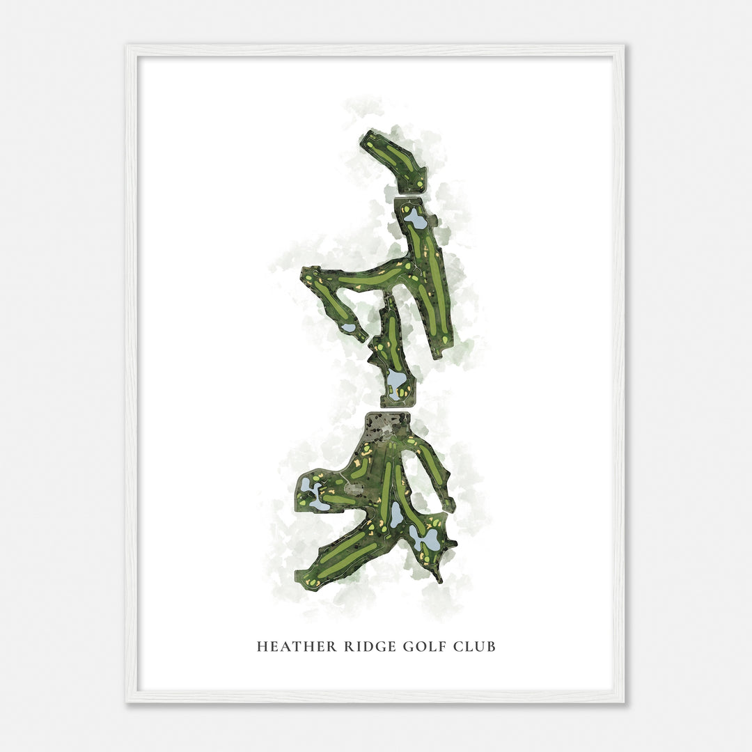 Print of Heather Ridge Golf Club Classic Map