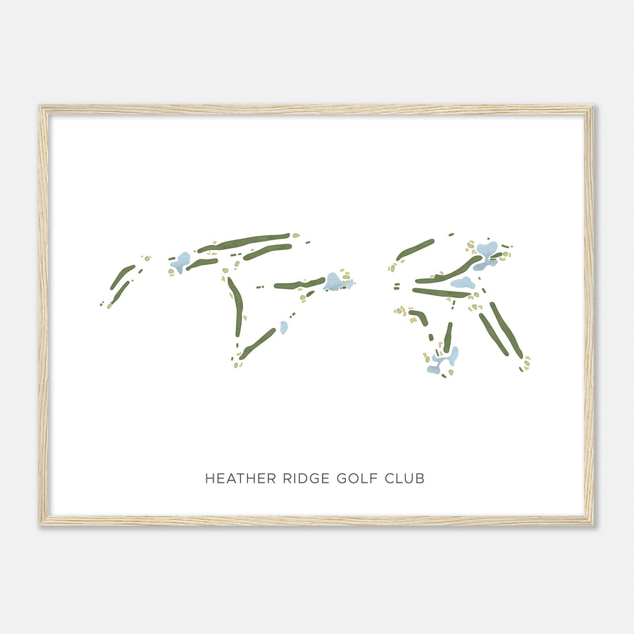 Print of Heather Ridge Golf Club Modern Map