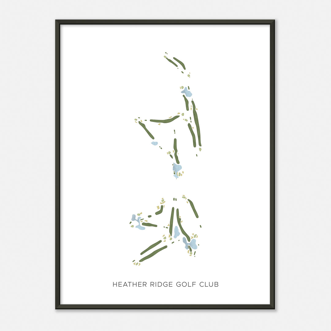 Print of Heather Ridge Golf Club Modern Map