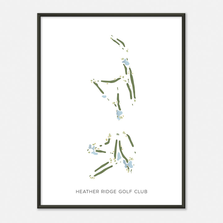 Print of Heather Ridge Golf Club Modern Map