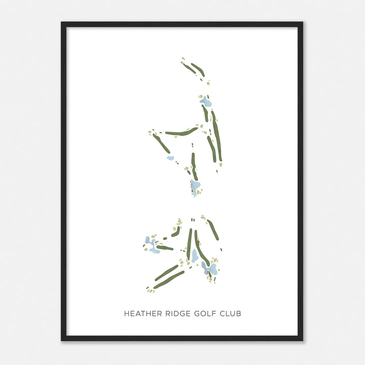 Print of Heather Ridge Golf Club Modern Map