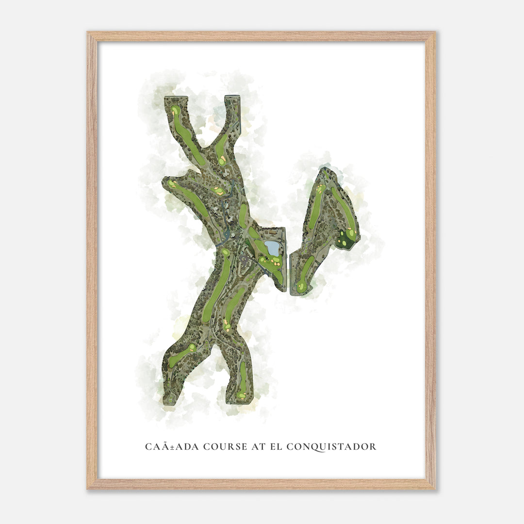 Print of Cañada Course At El Conquistador Classic Map
