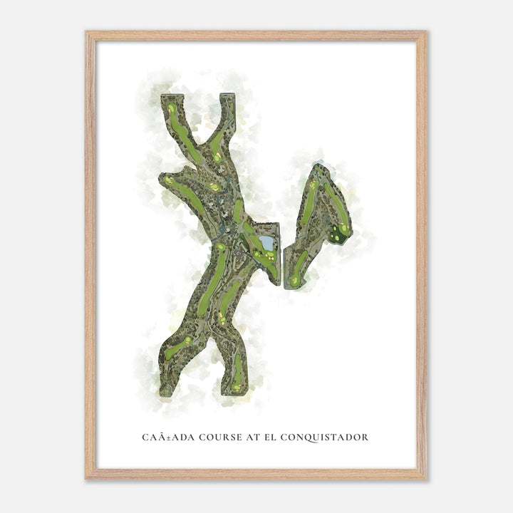 Print of Cañada Course At El Conquistador Classic Map