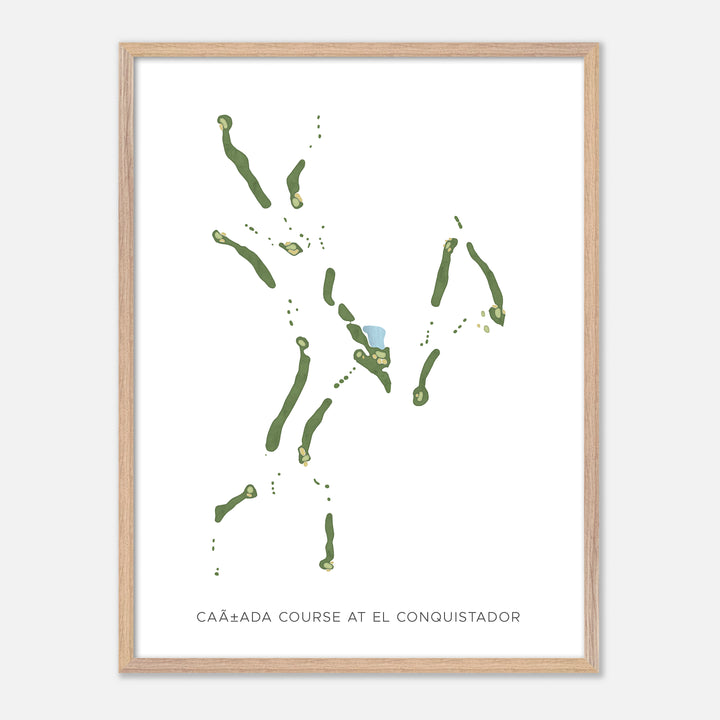 Print of Cañada Course At El Conquistador Modern Map