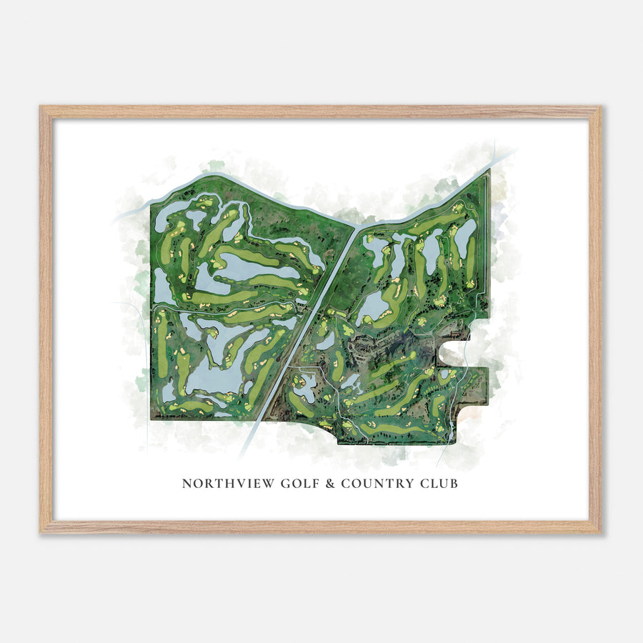 Print of Northview Golf & Country Club Classic Map
