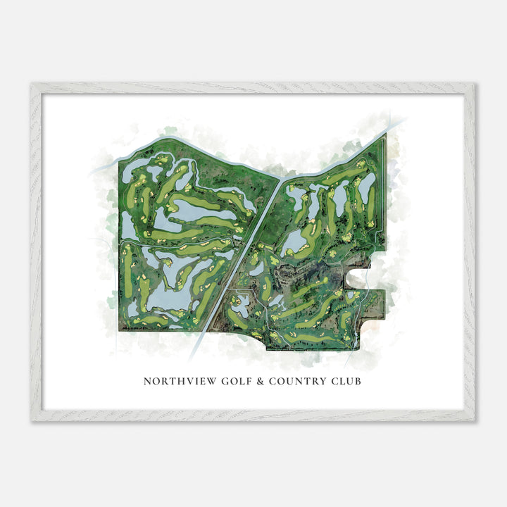 Print of Northview Golf & Country Club Classic Map