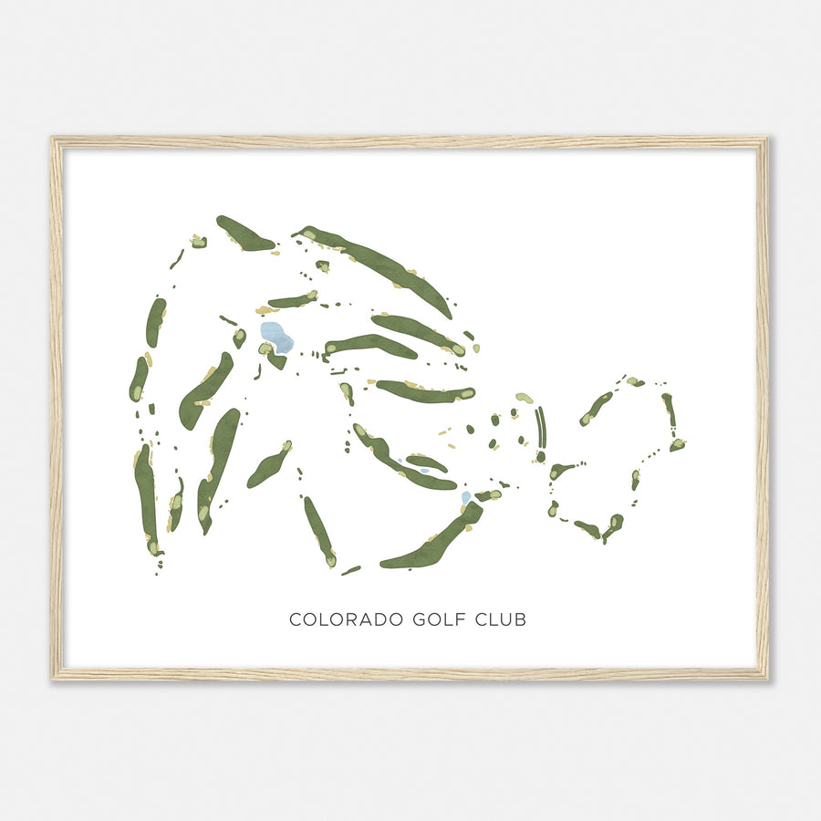 Print of Colorado Golf Club Modern Map