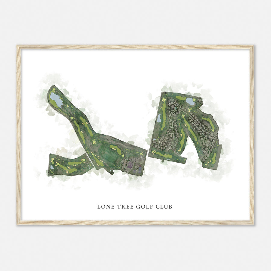 Print of Lone Tree Golf Club Classic Map