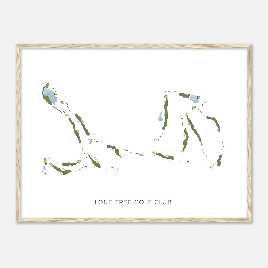 Print of Lone Tree Golf Club Modern Map