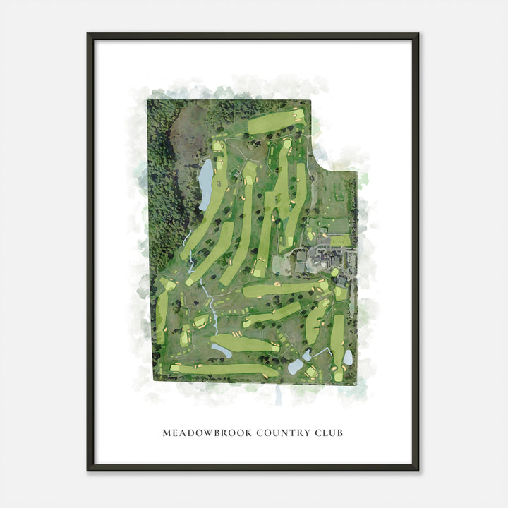 Print of Meadowbrook Country Club Classic Map