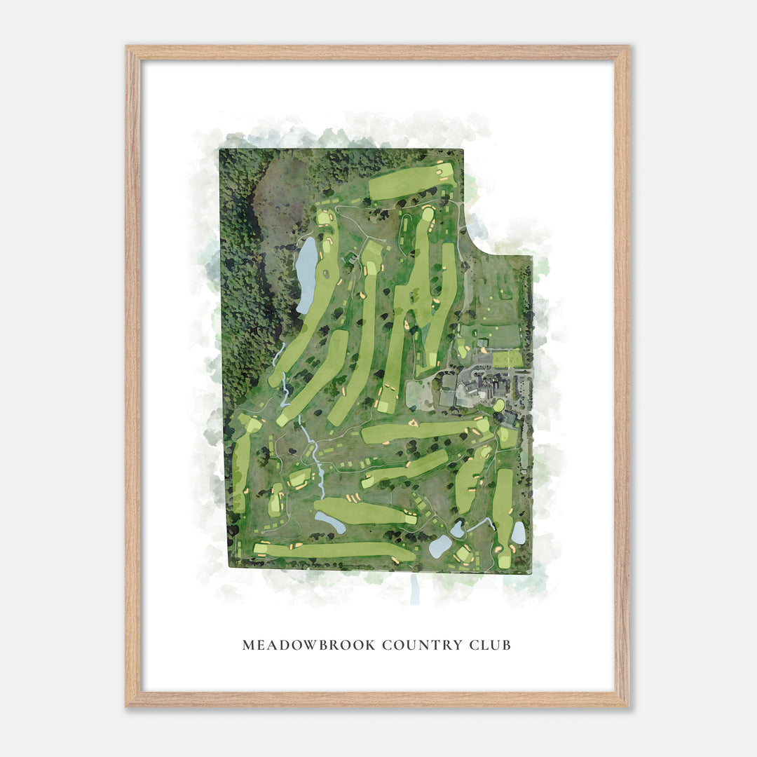 Print of Meadowbrook Country Club Classic Map